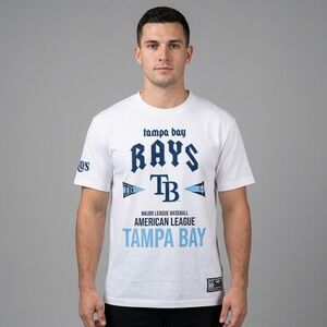 Tampa Bay Rays Pro Standard T-Shirt Mens M White MLB Tour Graphic LTB1314649 NEW